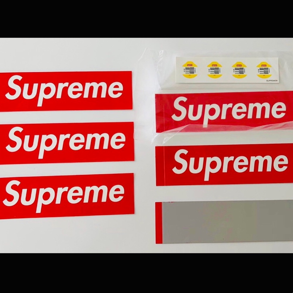SUPREME NEW Box Logo Stickers 7 pieces